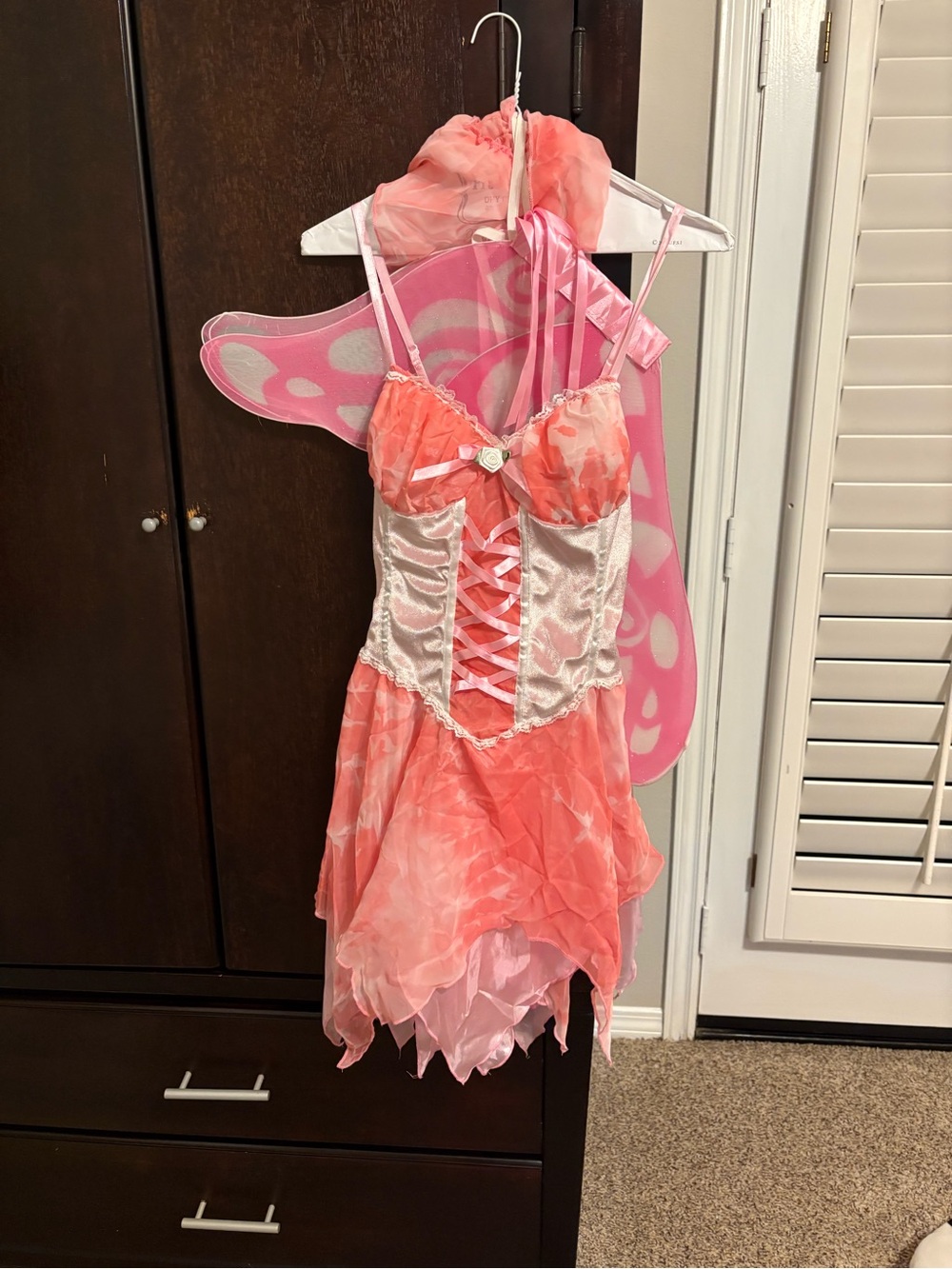 Pink Fairy Butterfly Costume XS with Wings